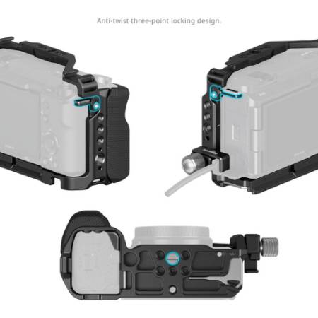 SmallRig 4257B - klatka z silikonowym uchwytem, zacisk kabla HDMI, do Sony ZV-E1